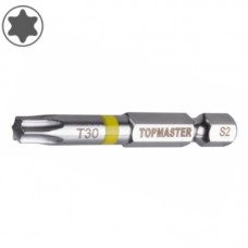TOPMASTER Set 2 biti Torx T30, prindere hexagonala 1/4" lungime 50 mm